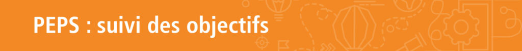 Formation PEPS : suivi des objectifs